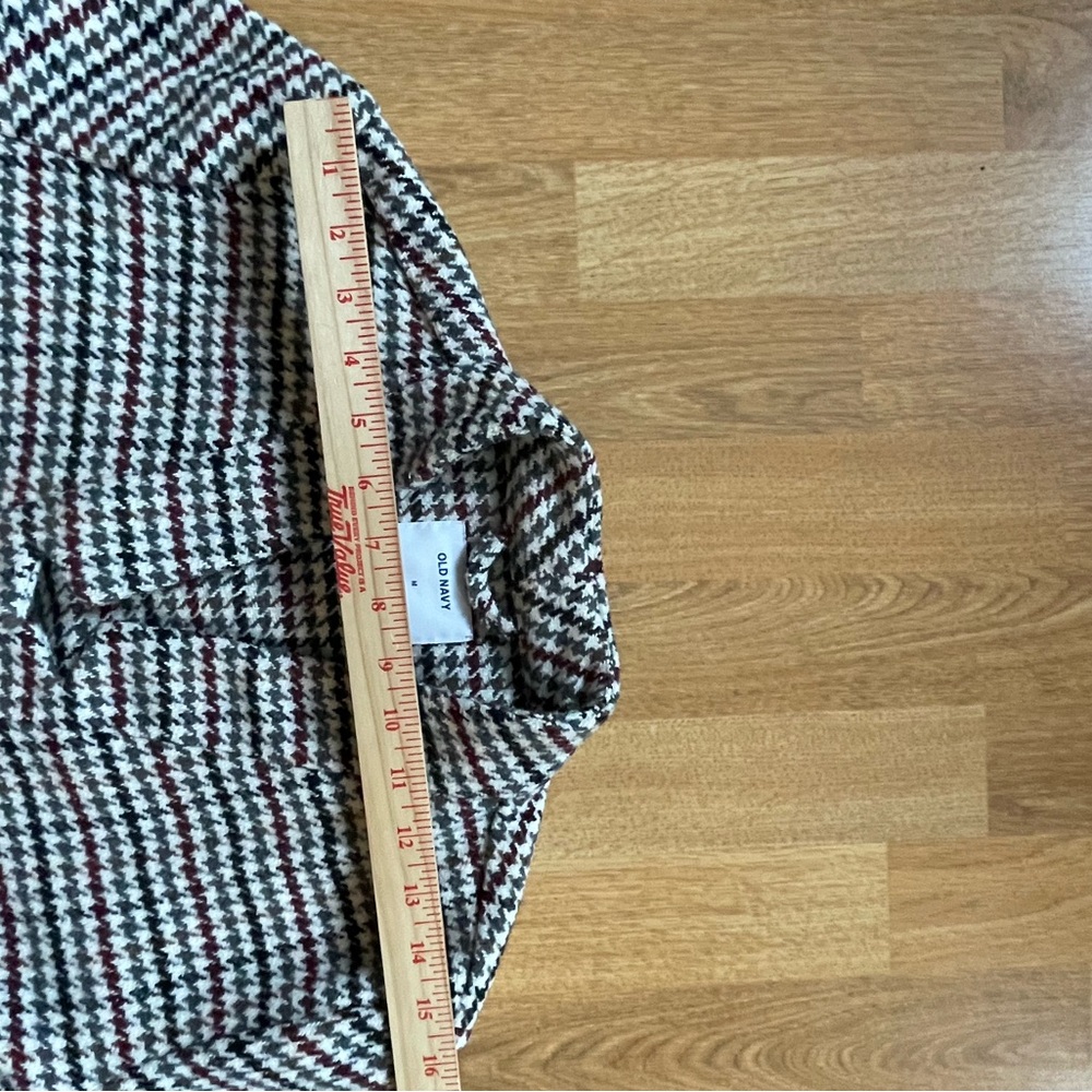 Old Navy Houndstooth Blazer Size Medium NWOT 2% Wool - Picture 10 of 13